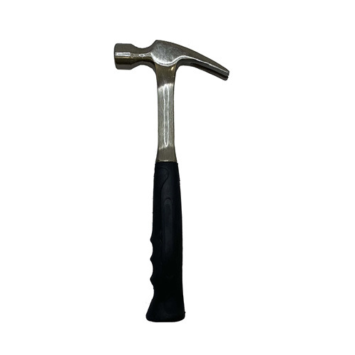 Claw hammer – forged rubber-coated handle and round polished head - Dimos